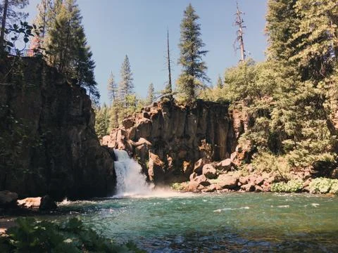 Mountain Waterfall (Landscape) Stock Photos