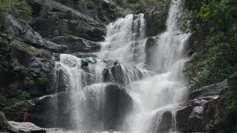 Mountain Waterfall Natural Landscape 動画素材 320354380