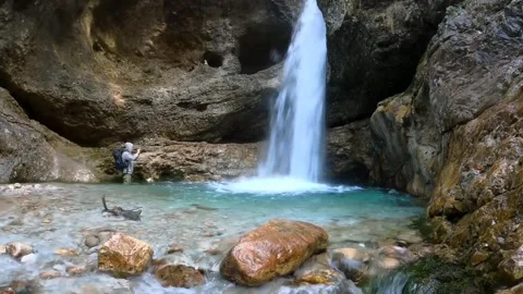 Mountain waterfall nature Stock-Footage 272181321