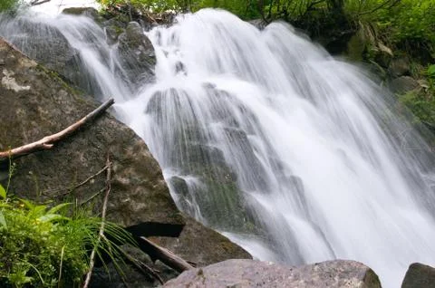 Mountain waterfall Stock Photos