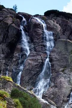 Mountain waterfall Stock Photos
