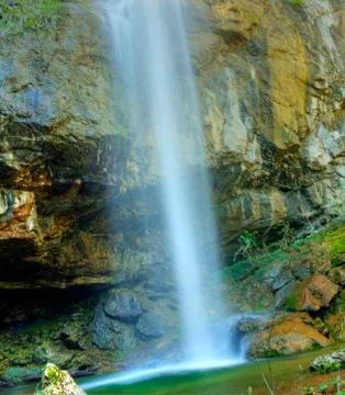 Mountain waterfall Stock Photos