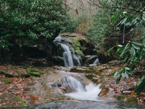Mountain Waterfall Stock Photos