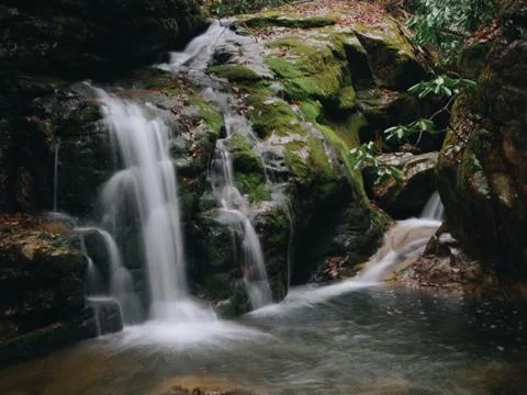 Mountain Waterfall Stock Photos