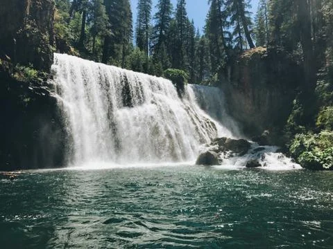 Mountain Waterfall Stock Photos