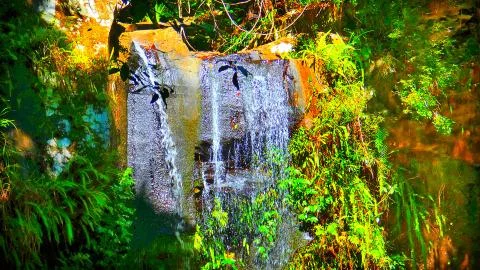 Mountain Waterfall Stock Photos