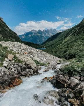 Mountain waterfall Stock Photos