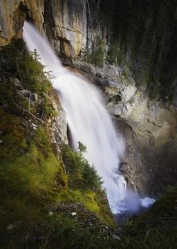 A Mountain Waterfall Stock Photos