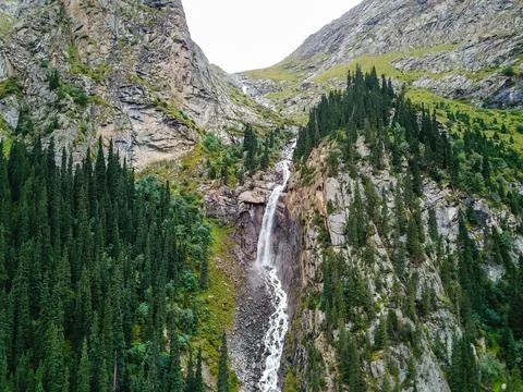 Mountain waterfall Stock Photos