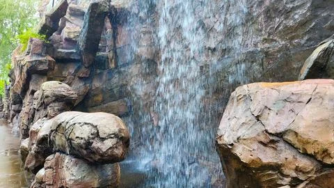 Mountain waterfall Stock Photos