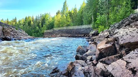 Mountain waterfall Fotos de archivo