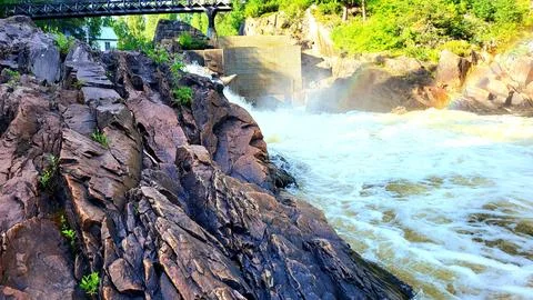 Mountain waterfall Stock Photos