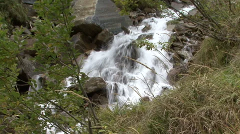 Mountain waterfall in Rauris 02 Stock Footage 41708843