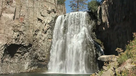 MOUNTAIN WATERFALL SLO-MO Stock Footage 28839818