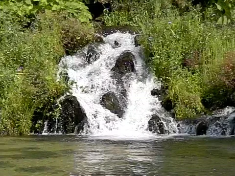 Mountain Waterfall SloMo Stock Footage 347250