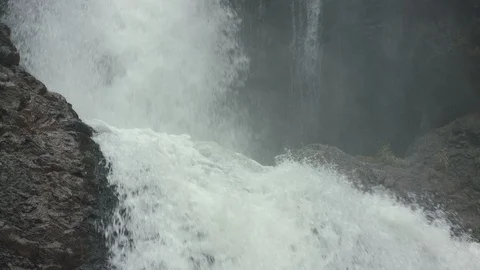 Mountain Waterfall in Slow Motion Stock Footage 94964822