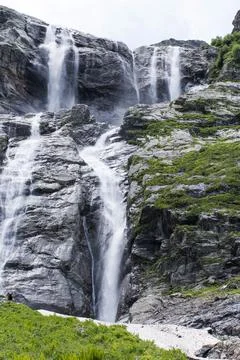 Mountain waterfall. Sofia waterfalls in the Caucasus Mountains, Arkhyz. Foto stock