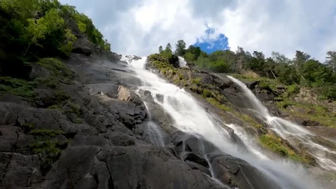 Mountain waterfall view Video stock 272181469