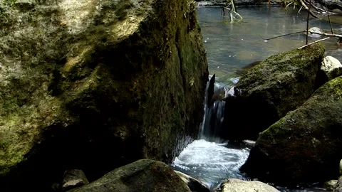 Mountain Waters Flowing Thru Rocks Stock Footage 141018851