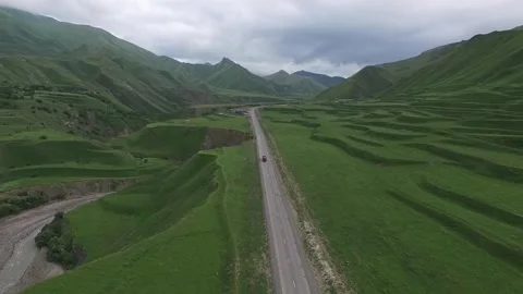 Mountain way in Dagestan. Stock Footage 285758242
