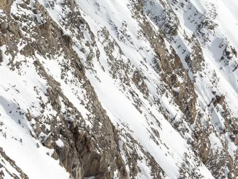 Mountain with white snow Foto stock