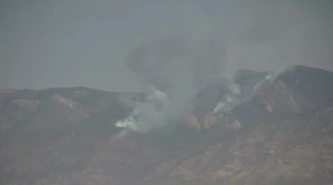 Mountain Wildfire Video stock 114744