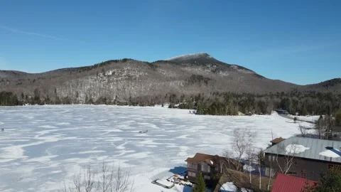 Mountain in the Winter Stock Footage 243232516