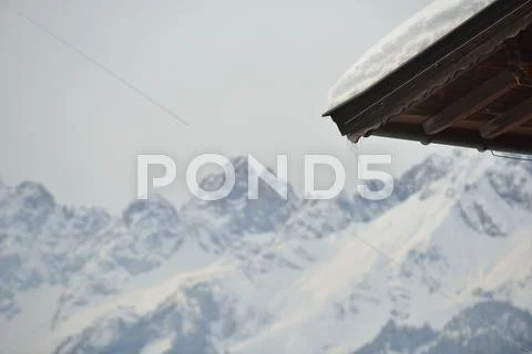 Mountain winter landscape Stock Photos