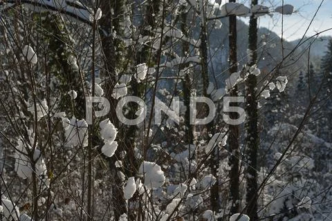 Mountain winter landscape Stock Photos
