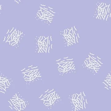 Mountain winter line seamless pattern Stock Illustration