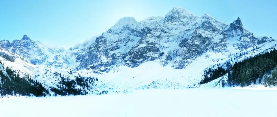 Mountain in winter Foto stock