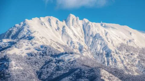 Mountain in winter Stock Photos