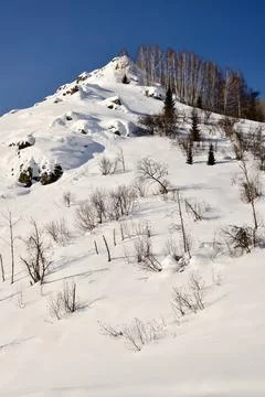 Mountain  in winter Foto stock