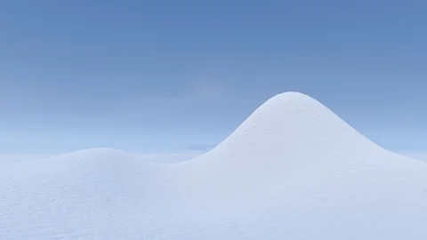 Mountain in Winter Weather, 3D Rendering Stock Footage 121688181