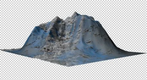 The Mountain3D-eg Illustrazione stock