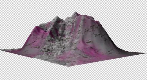 The Mountain3D-n Illustrazione stock