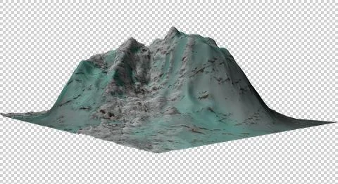 The Mountain3D-si Stock Illustration