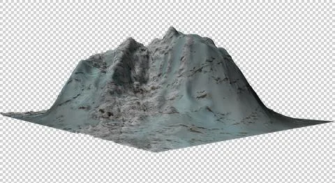 The Mountain3D-tn Stock Illustration