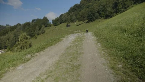 Mountainbike Jump Stock Footage 99365361