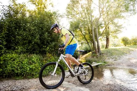 Mountainbiker Foto stock