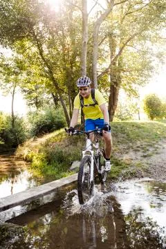 Mountainbiker Stock Photos