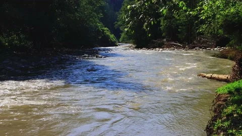 Mountaine river Video stock 158232585
