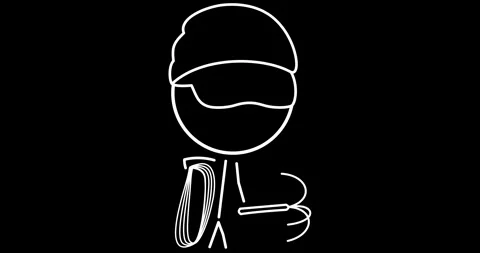 Mountaineer with rope Stock Footage 292273586