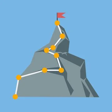 Mountaineering sign Stock Illustration