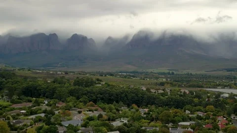Mountainfront shot with a drone Stock Footage 270167008