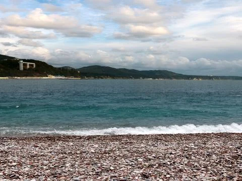 A mountainous bay Fotos Stock