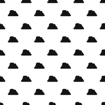 Mountainous cloud pattern seamless vector Stock Illustration