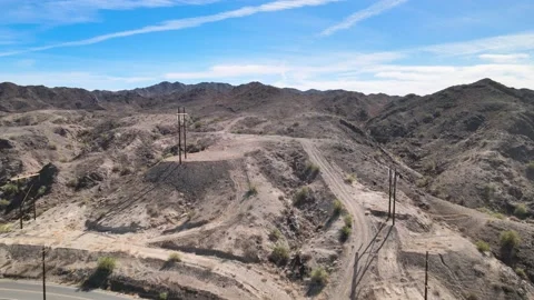 Mountainous Desert Landscape Vídeo Stock 209295878