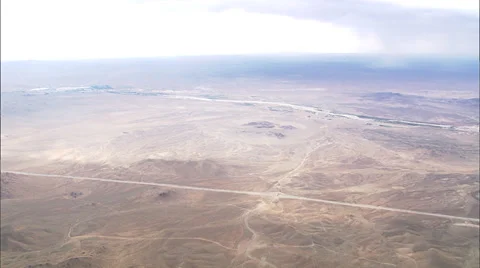 Mountainous Desert Plateau Stock Footage 38171562