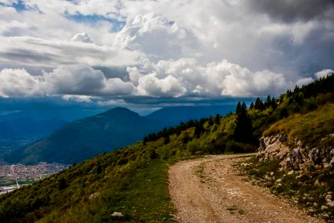 Mountainous geometries Stock Photos
